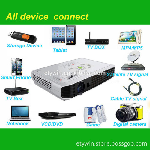 Mini bluetooth projectorof 3D projector built-in TV full hd 3d led projector for mini projector smart and DLP portable